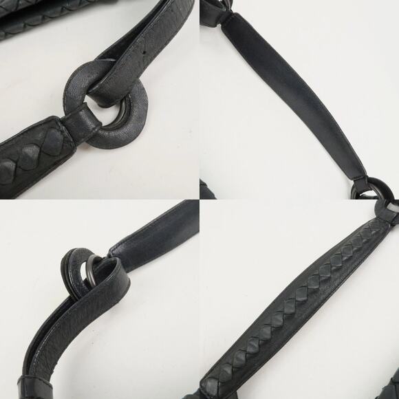 💎✨Beautiful✨💎Authentic BOTTEGA VENETA Intrecciato Shoulder Bag Black - Picture 8 of 15